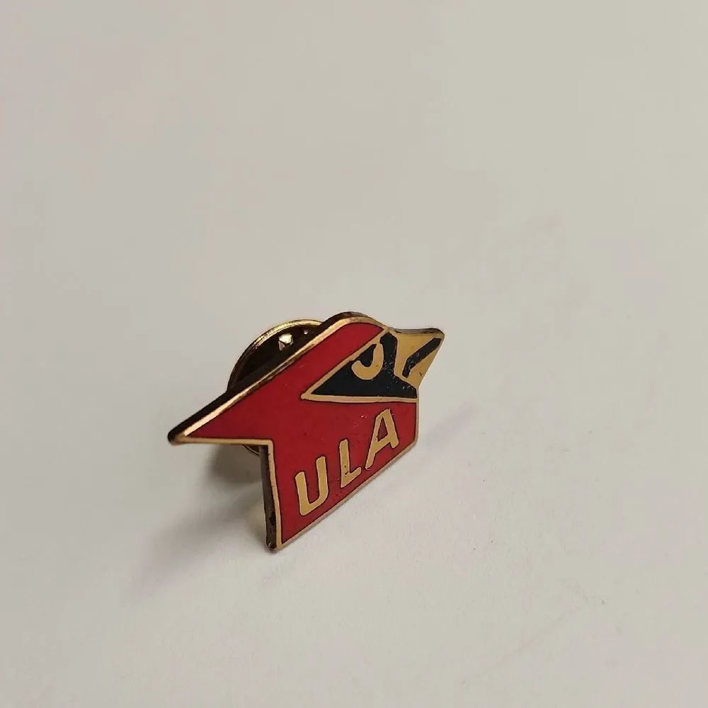 Red and Gold ULA Enamel Pin